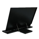 Supporto da scrivania portatile per lettura con cornice per libri pigri con 7 scanalature regolabili in inclinazione, Lazy Book Stand