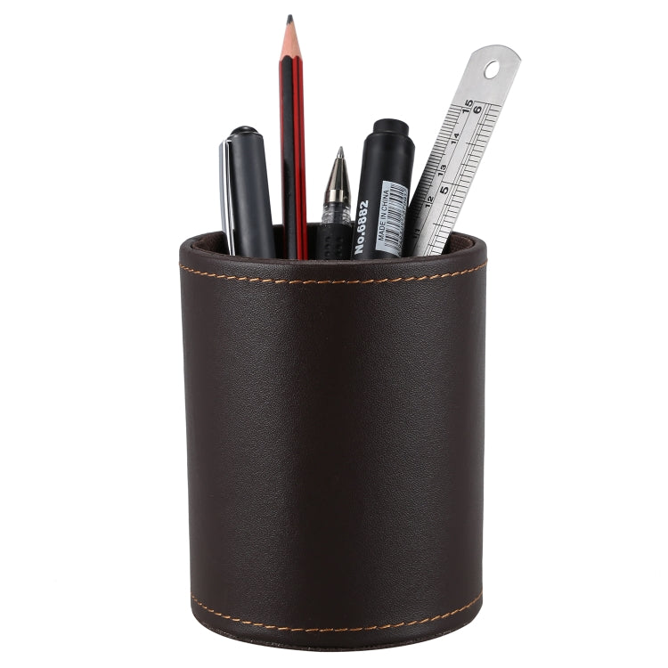 Organizer per forniture da scrivania portapenne in pelle finta pelle