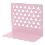 Organizzatore da tavolo vuoto triangolare in metallo Fermalibri Supporto per supporto Scaffale Porta libri Forniture per ufficio domestico
