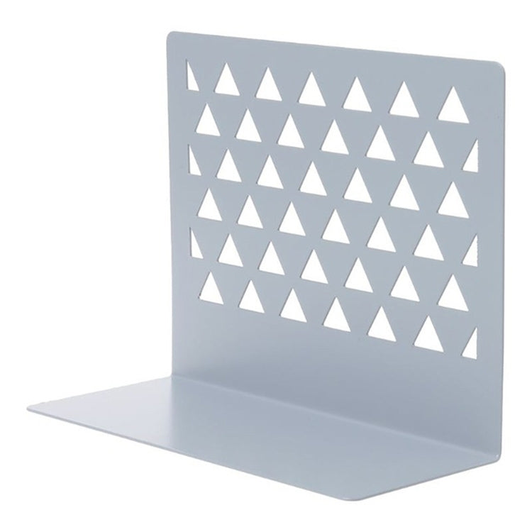 Organizzatore da tavolo vuoto triangolare in metallo Fermalibri Supporto per supporto Scaffale Porta libri Forniture per ufficio domestico