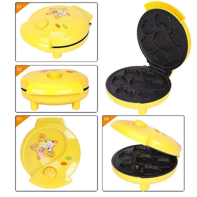 Macchina per torte domestiche Mini macchina per il pane per bambini Macchina per cuocere il riscaldamento su due lati, Double-sided Baking Machine, UK Plug