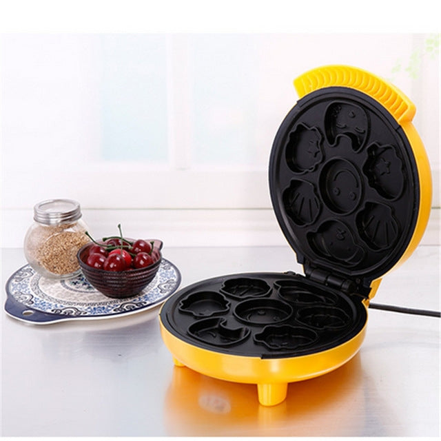 Macchina per torte domestiche Mini macchina per il pane per bambini Macchina per cuocere il riscaldamento su due lati, Double-sided Baking Machine, UK Plug
