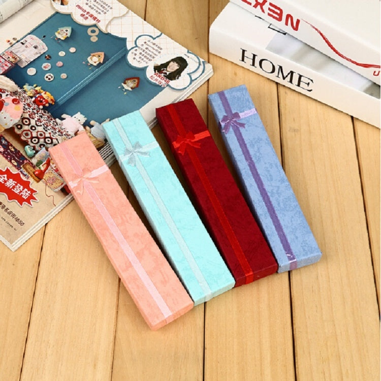Portagioie rettangolare rosa con fiocco set 3 pezzi