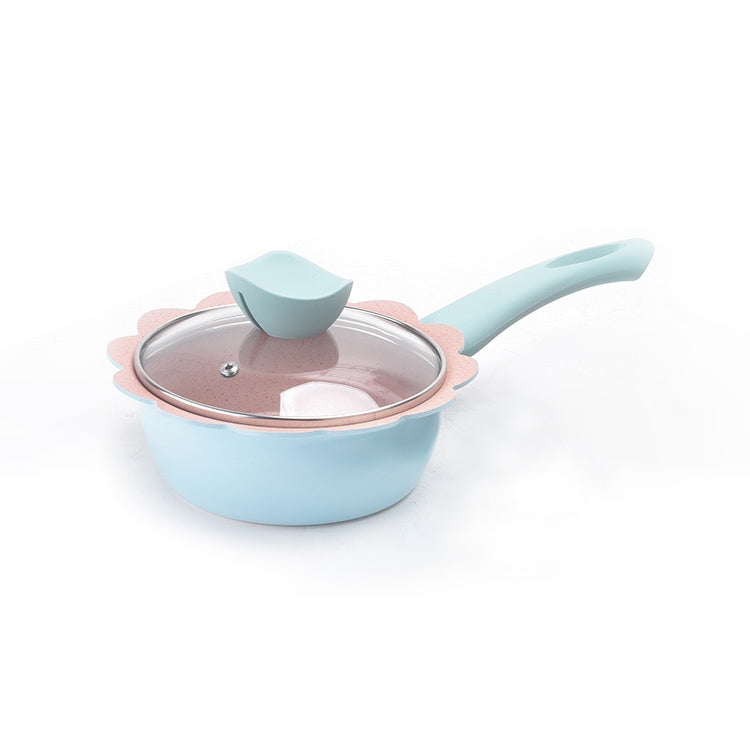 Pentola per alimenti complementare per bambini Pentola per latte Maifan Pietra antiaderente Pentola multifunzione per uso domestico, Blue Frying Pan, Pink Frying Pan, Blue Milk Pan With Lid, Pink Milk Pan With Lid