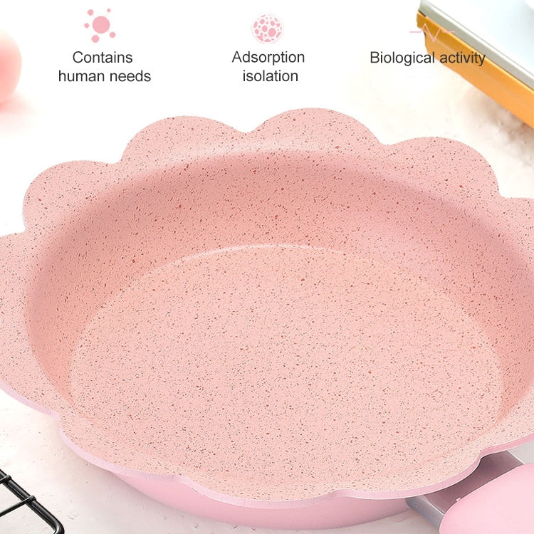 Pentola per alimenti complementare per bambini Pentola per latte Maifan Pietra antiaderente Pentola multifunzione per uso domestico, Blue Frying Pan, Pink Frying Pan, Blue Milk Pan With Lid, Pink Milk Pan With Lid