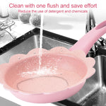 Pentola per alimenti complementare per bambini Pentola per latte Maifan Pietra antiaderente Pentola multifunzione per uso domestico, Blue Frying Pan, Pink Frying Pan, Blue Milk Pan With Lid, Pink Milk Pan With Lid