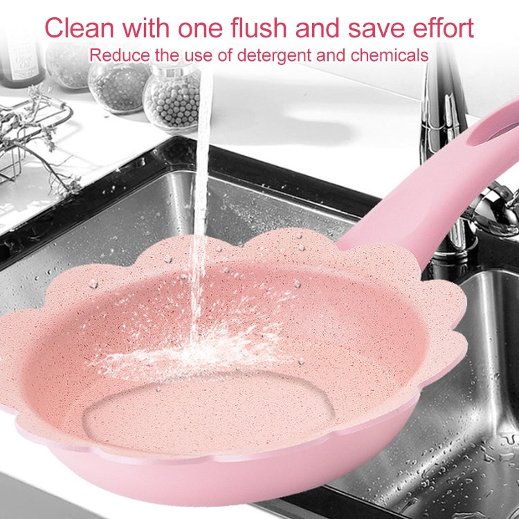 Pentola per alimenti complementare per bambini Pentola per latte Maifan Pietra antiaderente Pentola multifunzione per uso domestico, Blue Frying Pan, Pink Frying Pan, Blue Milk Pan With Lid, Pink Milk Pan With Lid