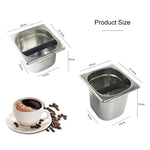 Contenitore per caffè in secchiello per fondi di caffè in acciaio inossidabile, Large, Small