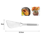 Pala da cucina addensata in acciaio inossidabile 430 Pala per pesce fritto Pentole oblique per utensili da cucina, Fish Shoves