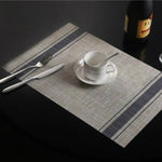 2 tovagliette in PVC resistente, tovagliette per tazza da caffè, tovagliette antiscivolo intrecciate, dimensioni: 30x45 cm