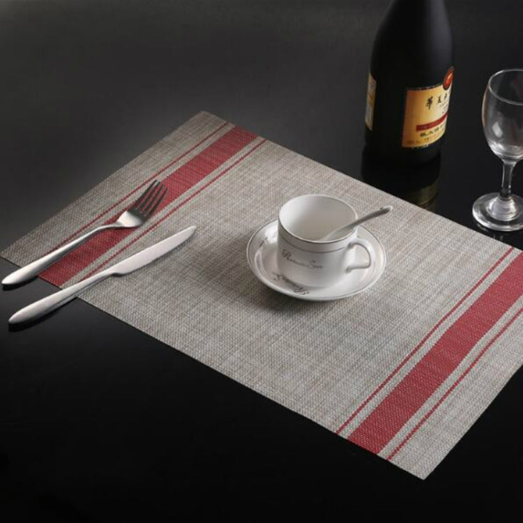 2 tovagliette in PVC resistente, tovagliette per tazza da caffè, tovagliette antiscivolo intrecciate, dimensioni: 30x45 cm