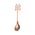 Cucchiaino da caffè a farfalla multicolore in acciaio inossidabile, frutta, bevanda fredda, gelato, dessert, cucchiaino da tè, Silver, Gold, Rose Gold, Rainbow, Black, Blue, Purple