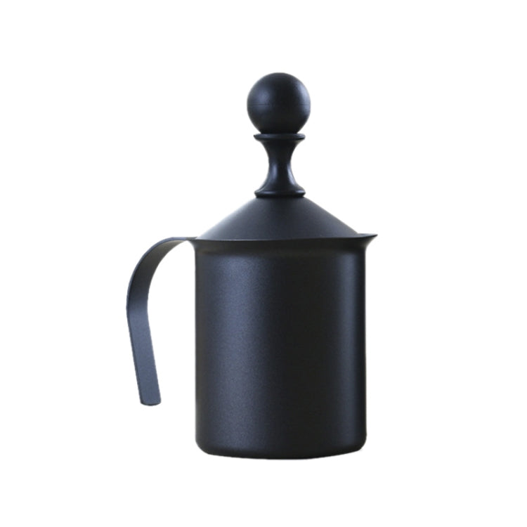 Pompa per schiuma in acciaio inossidabile a doppia rete manuale per caffè, latte, schiuma, brocca per schiuma, pompa per schiuma, 400cc, 800cc