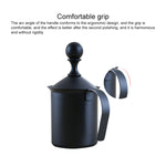 Pompa per schiuma in acciaio inossidabile a doppia rete manuale per caffè, latte, schiuma, brocca per schiuma, pompa per schiuma, 400cc, 800cc