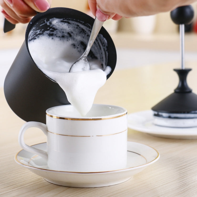 Pompa per schiuma in acciaio inossidabile a doppia rete manuale per caffè, latte, schiuma, brocca per schiuma, pompa per schiuma, 400cc, 800cc
