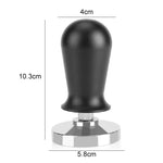 Pressa per polvere a pressione costante in allumina con martello per polvere di caffè in acciaio inossidabile, 58mm Black