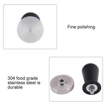 Pressa per polvere a pressione costante in allumina con martello per polvere di caffè in acciaio inossidabile, 58mm Black