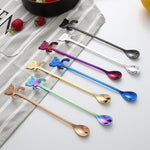 Simpatico cucchiaio da orso con manico lungo, cucchiaio, strumenti per bere il caffè, Cute Bear(Blue), Cute Bear, Cute Bear(Black), Cute Bear(Gold Plating), Cute Bear(Rose Gold), Cute Bear(Rainbow)