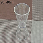 2 pezzi PC piccolo misurino dispositivo a doppia testa graduata per tè al latte scala tazza strumento di misurazione Oz, Large, Small