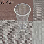 2 pezzi PC piccolo misurino dispositivo a doppia testa graduata per tè al latte scala tazza strumento di misurazione Oz, Large, Small