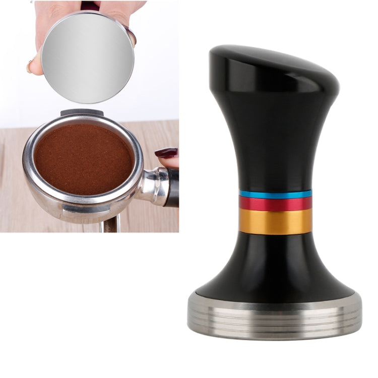 Pressa per polvere a base piatta con martello per polvere di caffè in acciaio inossidabile CoffeeTamper da 58 mm