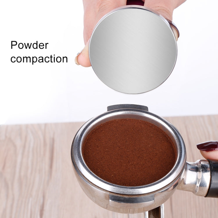 Pressa per polvere a base piatta con martello per polvere di caffè in acciaio inossidabile CoffeeTamper da 58 mm