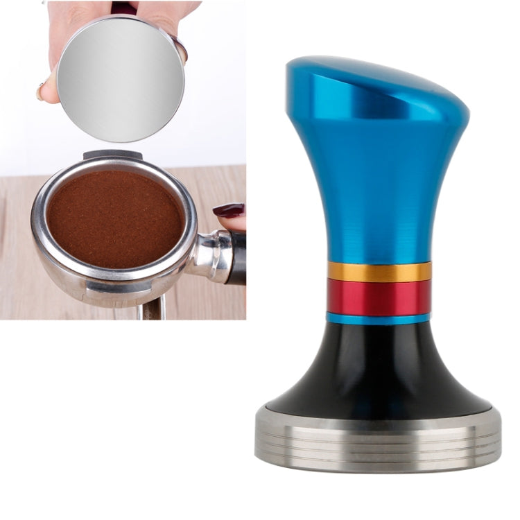 Pressa per polvere a base piatta con martello per polvere di caffè in acciaio inossidabile CoffeeTamper da 58 mm