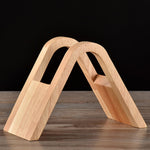 Portafiltro per caffè Portafiltro per caffè Scatola per filtro Espositore per staffa di base in carta, Wooden V Holder