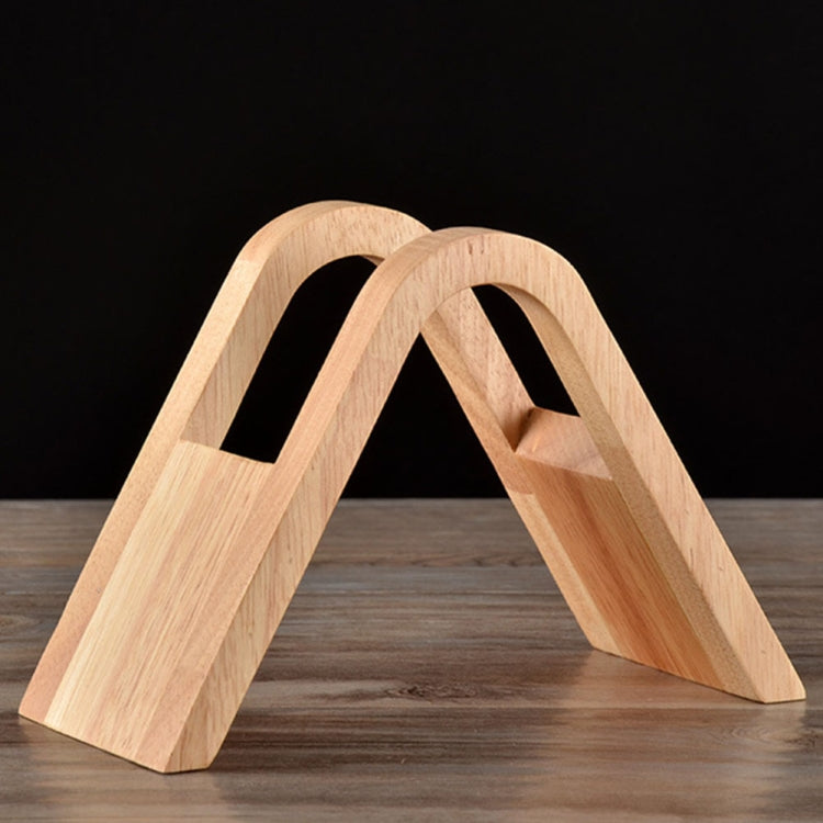 Portafiltro per caffè Portafiltro per caffè Scatola per filtro Espositore per staffa di base in carta, Wooden V Holder