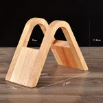 Portafiltro per caffè Portafiltro per caffè Scatola per filtro Espositore per staffa di base in carta, Wooden V Holder