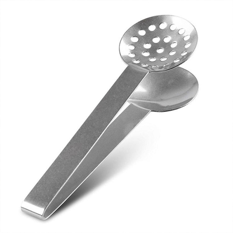 Pinze per bustine di tè rotonde in acciaio inossidabile da 2 pezzi, Squeezer Holder Grip