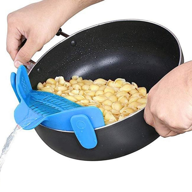 Filtro pentola in silicone Clip da cucina Filtro pentola Scarico liquido in eccesso Scarico pasta Pentole per verdure
