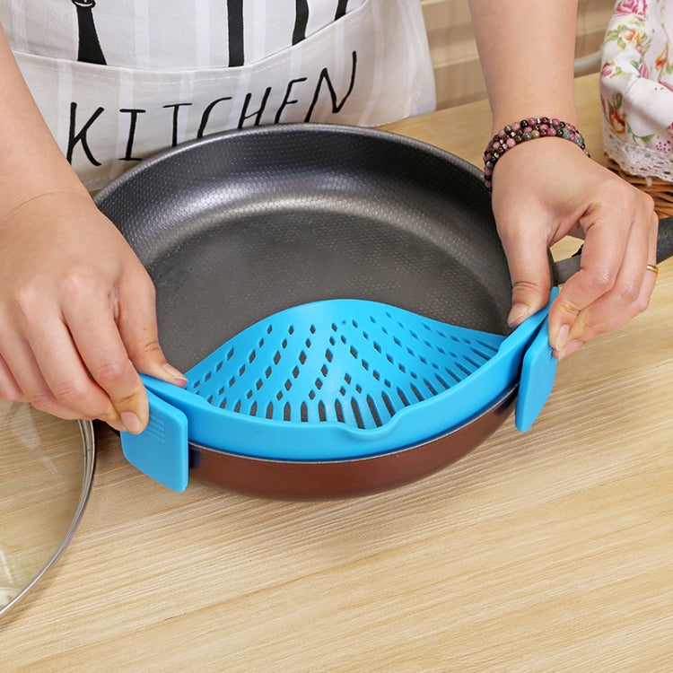 Filtro pentola in silicone Clip da cucina Filtro pentola Scarico liquido in eccesso Scarico pasta Pentole per verdure