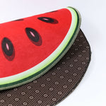 Tappeto con motivo frutta Tappetino rotondo antiscivolo in velluto di cristallo, Diameter 60cm, Diameter 80cm, Diameter 100cm, Diameter 120cm, Diameter 160cm