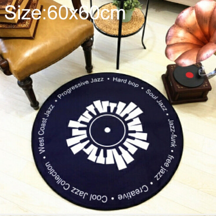 Tappeto creativo retrò 3D DVR Record Tappeto rotondo Tappetino per CD Decorazioni per la casa Soggiorno Tappeto per camera da letto per bambini,, Diameter 60cm, Diameter 80cm, Diameter 100cm, Diameter 120cm