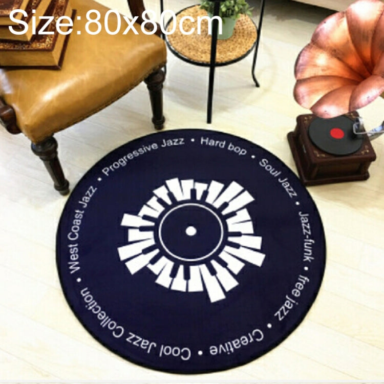Tappeto creativo retrò 3D DVR Record Tappeto rotondo Tappetino per CD Decorazioni per la casa Soggiorno Tappeto per camera da letto per bambini,, Diameter 60cm, Diameter 80cm, Diameter 100cm, Diameter 120cm