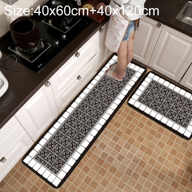 Tappetino antiscivolo bagno cucina reticolo geometrico