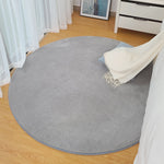 KSolid Tappeto rotondo Tappetino in morbido pile Tappetino antiscivolo Tappetino per camera da letto per bambini, Diameter: 80cm