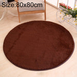 KSolid Tappeto rotondo Tappetino in morbido pile Tappetino antiscivolo Tappetino per camera da letto per bambini, Diameter: 80cm