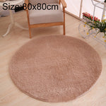 KSolid Tappeto rotondo Tappetino in morbido pile Tappetino antiscivolo Tappetino per camera da letto per bambini, Diameter: 80cm