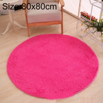 KSolid Tappeto rotondo Tappetino in morbido pile Tappetino antiscivolo Tappetino per camera da letto per bambini, Diameter: 80cm