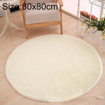 KSolid Tappeto rotondo Tappetino in morbido pile Tappetino antiscivolo Tappetino per camera da letto per bambini, Diameter: 80cm
