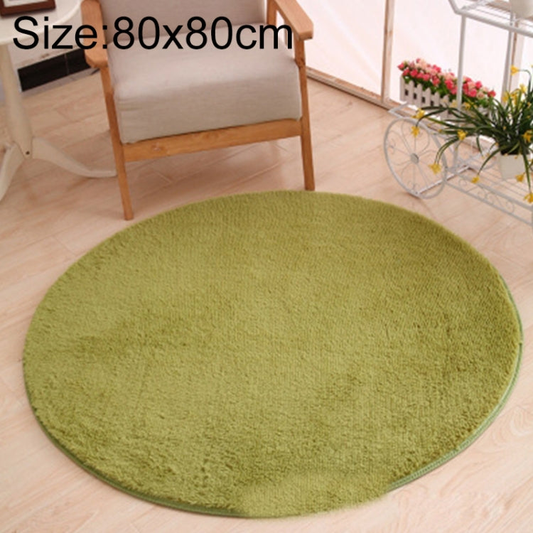 KSolid Tappeto rotondo Tappetino in morbido pile Tappetino antiscivolo Tappetino per camera da letto per bambini, Diameter: 80cm