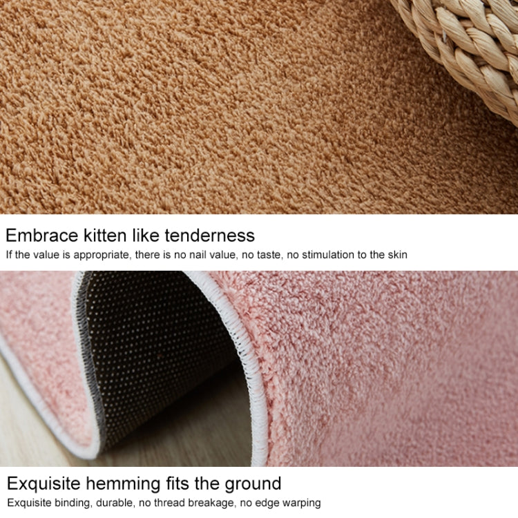 KSolid Tappeto rotondo Tappetino in morbido pile Tappetino antiscivolo Tappetino per camera da letto per bambini, Diameter: 120cm, Diameter: 140cm