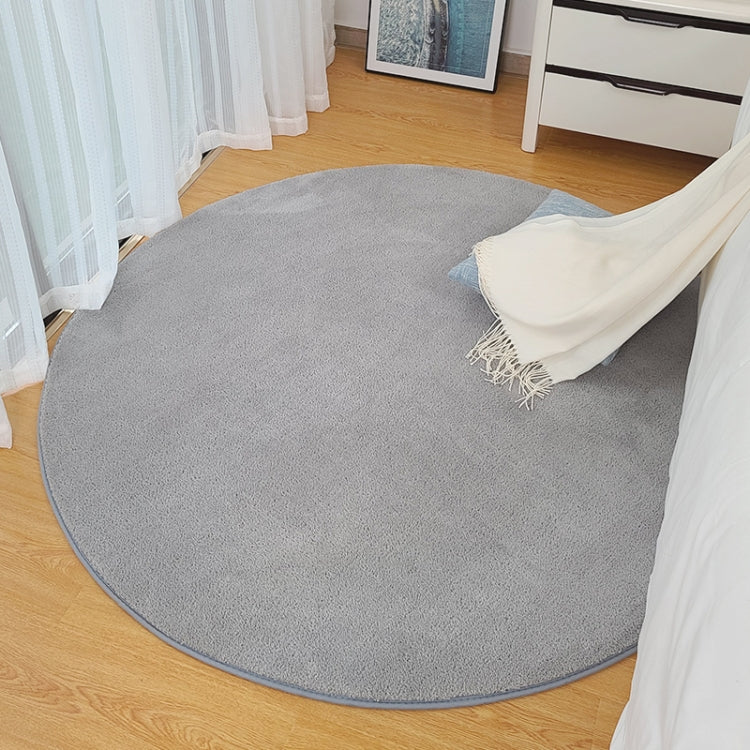 KSolid Tappeto rotondo Tappetino in morbido pile Tappetino antiscivolo Tappetino per camera da letto per bambini, Diameter: 120cm, Diameter: 140cm