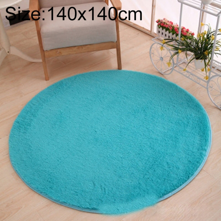 KSolid Tappeto rotondo Tappetino in morbido pile Tappetino antiscivolo Tappetino per camera da letto per bambini, Diameter: 120cm, Diameter: 140cm
