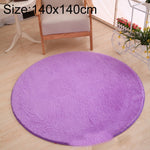 KSolid Tappeto rotondo Tappetino in morbido pile Tappetino antiscivolo Tappetino per camera da letto per bambini, Diameter: 120cm, Diameter: 140cm