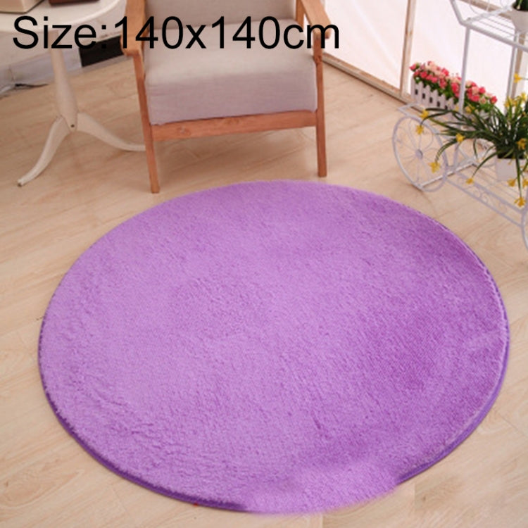 KSolid Tappeto rotondo Tappetino in morbido pile Tappetino antiscivolo Tappetino per camera da letto per bambini, Diameter: 120cm, Diameter: 140cm