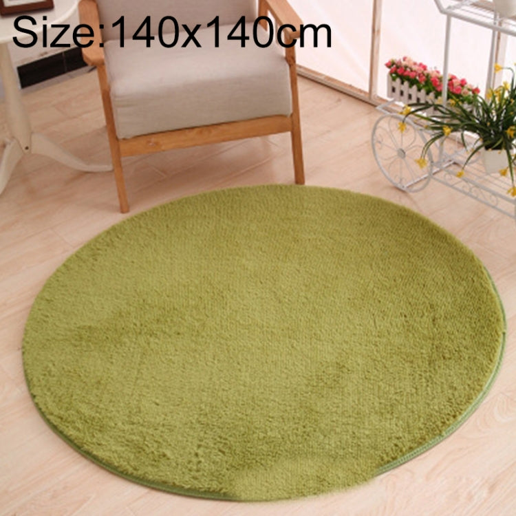 KSolid Tappeto rotondo Tappetino in morbido pile Tappetino antiscivolo Tappetino per camera da letto per bambini, Diameter: 120cm, Diameter: 140cm