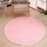 KSolid Tappeto rotondo Tappetino in morbido pile Tappetino antiscivolo Tappetino per camera da letto per bambini, Diameter: 120cm, Diameter: 140cm